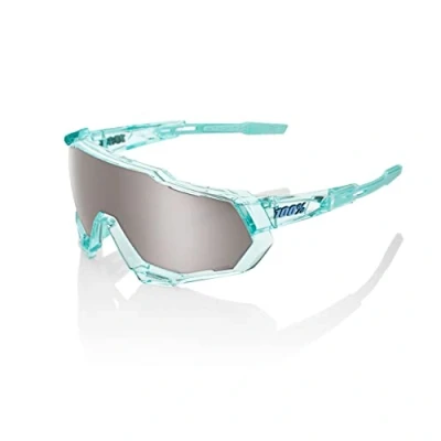 Abbildung von 100% Occhiale SPEEDTRAP Polished Translucent Mint, HiPER Silver Mirror Lens