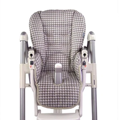 Abbildung von BAMBINIWELT Sitzkissen Ersatzbezug Bezug kompatibel mit Peg Perego Prima Pappa Diner DESIGN (braun Karos)