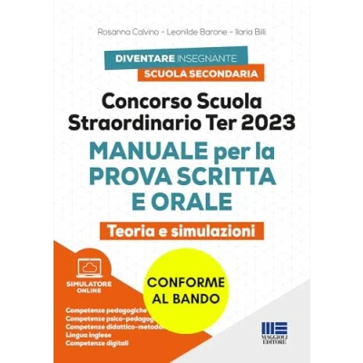 Abbildung von Concorso Scuola Straordinario Ter 2023 Manuale per la prova scritta e orale con teoria SIMULAZIONI (Concorsi&amp;Esami)