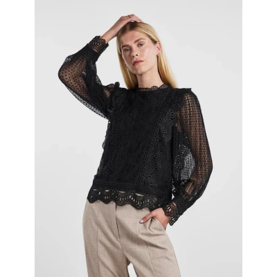 Abbildung von YAS Yassophira Bluse, Damen, Größe: Medium, Black