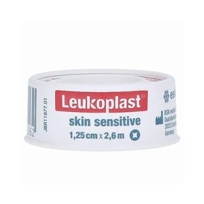Abbildung von Leukoplast Skin Sensitive 1,25 cmx2,6 m mit Schutzr.