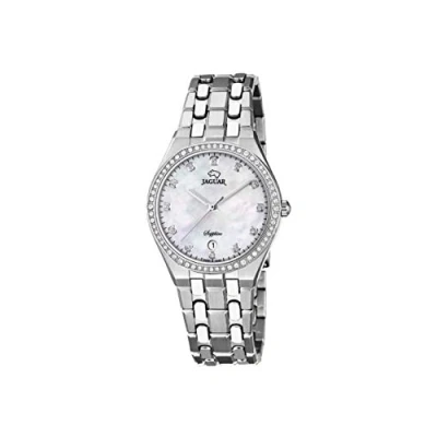 Abbildung von JAGUAR Woman Kollektion J694/2 Uhrengehäuse 35 mm Silber mit Stahlband für Damen
