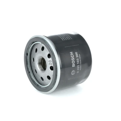 Abbildung von BOSCH 0 451 103 300 Ölfilter M 20 x 1,5 mit einem Rücklaufsperrventil Anschraubfilter FIAT: BRAVO 2, Barchetta, Panda II Schrägheck, ALFA ROMEO: 166