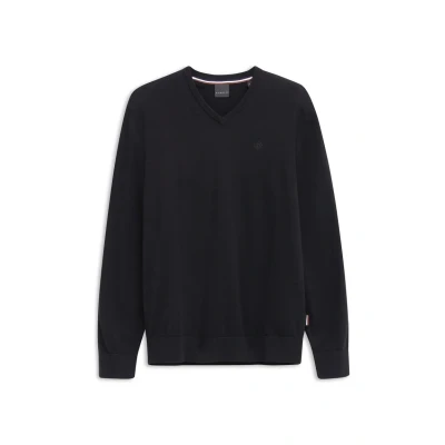 Abbildung von bugatti Vneck Strickpullover, Herren, Größe: Small, Schwarz