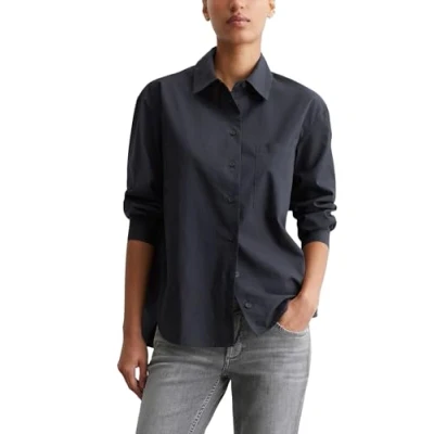Abbildung von Marc O&#039;Polo Denim Relaxed AUS Softem Hemdbluse, Damen, Größe: XL, Blue depths