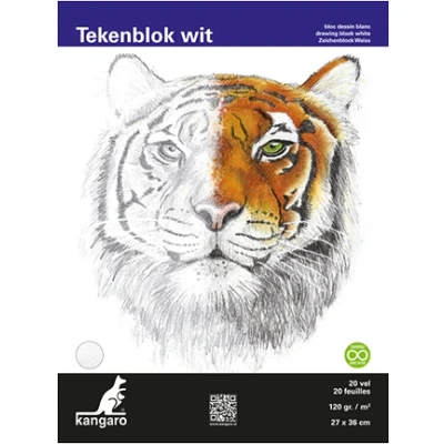 Abbildung von Tekenblok Kangaro, wit fijne korrel
