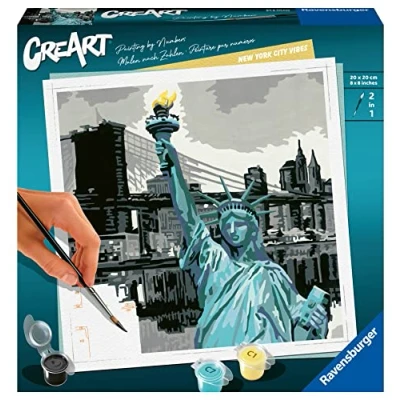Abbildung von Ravensburger Malen nach Zahlen CreArt, New York City Vibes, Made in Europe