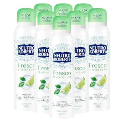 Abbildung von Neutro Roberts Deodorant Spray Frischer Grüner Tee und Limette 48h ohne Aluminiumsalze für die natürliche Atmungsaktivität der Haut Formel Staub hinterlässt keine Flecken auf Kleidung 8