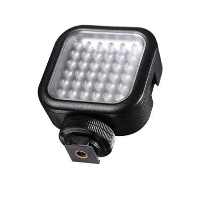 Abbildung von Walimex Pro LED36 LED Videoleuchte (Dimmbar) für Aktion Kamera, Camcorder und DSLR Kamera