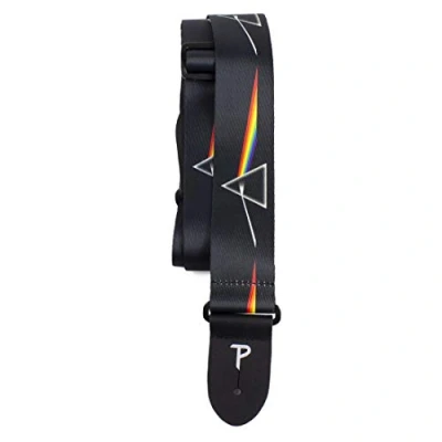 Abbildung von Perri&#039;s Leathers Ltd. Gitarrengurt Polyester Pink Floyd Dark Side of the Moon Offizielles Lizenzprodukt Einstellbar Für Akustik /Bass /Elektrogitarren Hergestellt in Kanada (LPCP 1070)