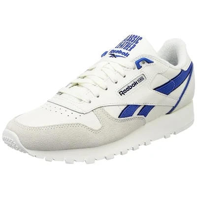 Abbildung von Reebok Unisex Classic Leather Sneaker,Chalk Vecblu Vecnav,36 EU