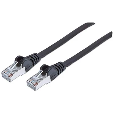 Abbildung von Intellinet 318792 Netzwerkkabel Cat6A SFTP 100% Kupfer RJ 45 Stecker/RJ Stecker, 3 m schwarz