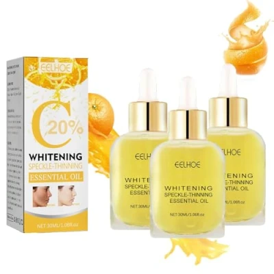 Abbildung von Huile essentielle éclaircissante, Essence réparatrice de mélanine, Sérum anti âge, correcteur taches sombres pour le visage des femmes (3pcs)