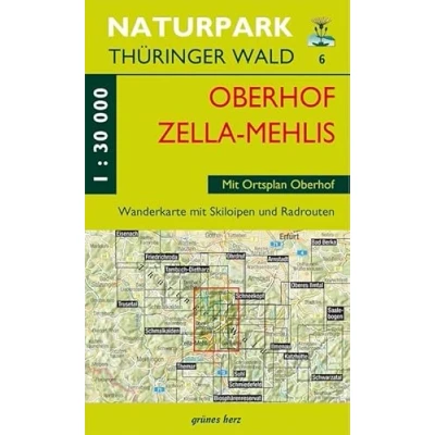 Abbildung von Wanderkarte Oberhof/Zella Mehlis: Mit Ortsplan Oberhof und Plan Rennsteiggarten. Luisenthal, Frankenhain, Oberschönau Goldlauter. ... Thüringer Wald: Wanderkarten. 1:30.000)