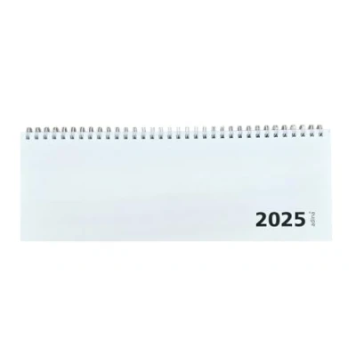 Abbildung von ADINA Tischkalender 2025 Tischquerkalender 1W/1S weiss Kartondeckel Schreibtischkale