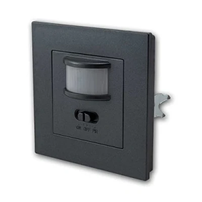 Abbildung von McShine PIR Infrarot Bewegungsmelder LX 23 160, 220 240V, max. 500W, Unterputz, anthrazit