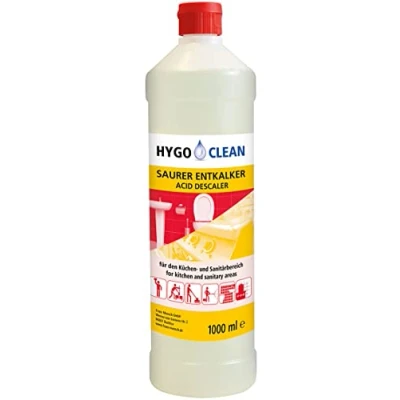 Abbildung von 12 x HygoClean Saurer Entkalker Flasche mit 1l