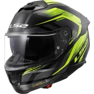Abbildung von LS2 FF808 Stream II Fury Black/H V Yellow L Helm