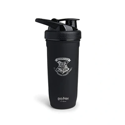 Abbildung von Smartshake Reforce Stainless Steel Hogwarts Harry Potter Shaker Bottle (900ML / 30oz) Lightweight Resistance Sports Protein with a Soft Lid Leakproof, BPA Free &amp; DEHP