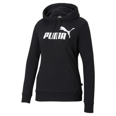 Abbildung von Essentials Logo Hoodie Damen PUMA Black