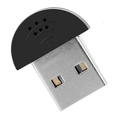 Abbildung von Audio Mikrofon PC USB Mikrofon, 360 Omnidirektional für YouTube Skype Chats(Black)