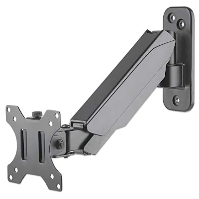 Abbildung von Manhattan 461603 Universal Wandhalterung mit Gasdruckfeder für einen Monitor Halterungsarm Gasdruckfeder, geeignet von 17&quot; bis 32&quot;* und zu 8 kg schwarz