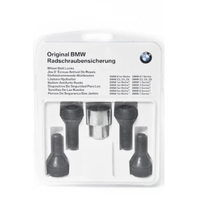 Abbildung von BMW Original Satz Radschraubensicherung M12x1,5 Chrom CR(VI) frei