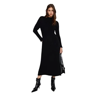 Abbildung von Trendyol Damen Dress Black Shift Kleid, Black,