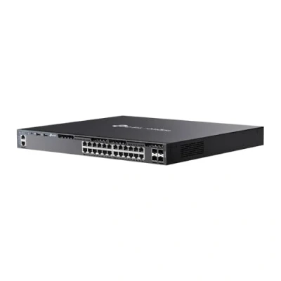 Abbildung von TP Link Omada SG6428X 24 Port Gigabit Stackable L3 Managed Switch mit 4 10G Steckplätzen