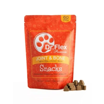 Abbildung von Dr. Flex Gelenk &amp; Knochenschutz Snacks Leckerli Für Hunde 60 Soft Chews Besonders leckere Rezeptur mit Glucosamin, Chondroitin, MSM, Kollagen Vitaminen Mobilität Gelenkkomfort