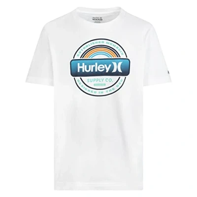 Abbildung von Hurley Jungen Hrlb Label Tee T Shirt, Weiß, 12 Jahre EU