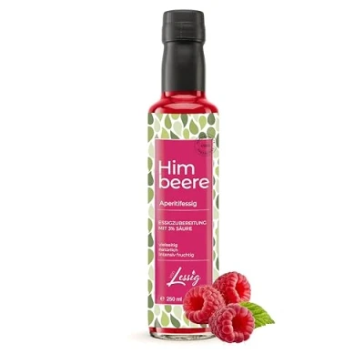 Abbildung von Lessig Himbeer &amp; Essig 250ml Frucht mild nur 3% Säure intensiver Fruchtgeschmack