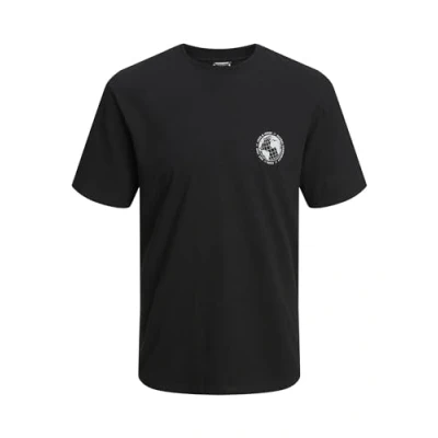 Abbildung von Jack &amp; Jones CREW NECK Tshirt print, Herren, Größe: Large, Black