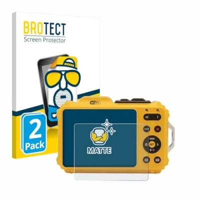 Abbildung von BROTECT Entspiegelungs Schutzfolie für Kodak Pixpro WPZ2 (2 Stück) Matte Displayschutz Folie, Anti Reflex, Fingerprint