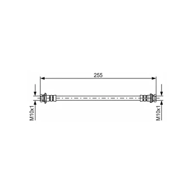 Abbildung von BOSCH 1 987 481 402 Bremsschläuche 235 M10x1 SUZUKI: Alto VII