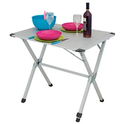 Abbildung von Euro Trail Tische Aluminium Rolltisch St Pierre S 90 x 70 cm Höhe, 71785