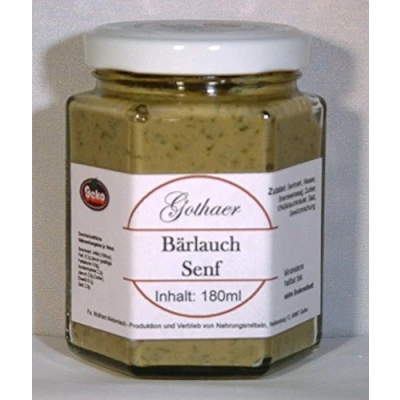 Abbildung von Original Gothaer Bärlauch Senf im Sechseckglas a&#039;180ml
