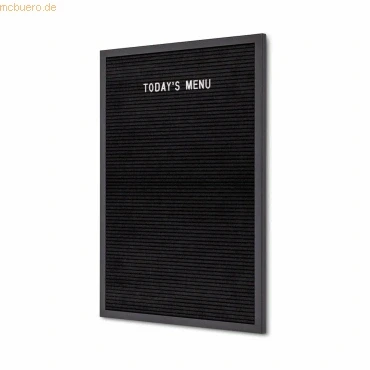 Abbildung von Showdown Displays Anzeigetafel Buchstabentafel 40x60cm Schwarz (1 St)