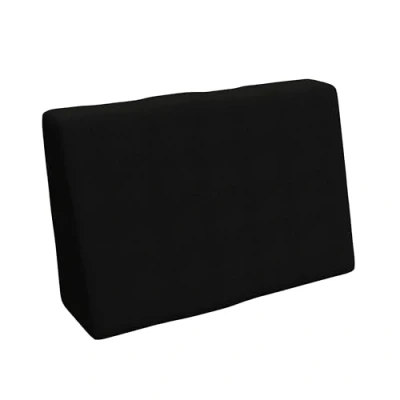 Abbildung von POKAR Palettenkissen Palettenauflagen mit abnehmbarem Bezug Palettenauflage Palettenmöbel Palettensofa, Seitenkissen 60x40, Schwarz