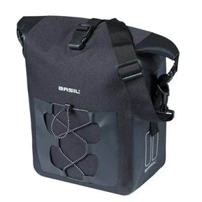 Abbildung von Fahrradtasche Basil Navigator Waterproof M 12 15 Liter 25 X 14 34 Cm Schwarz