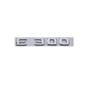 Abbildung von Chrom ABS Kofferraum Buchstaben Abzeichen Emblem Embleme Aufkleber, passend for Mercedes Benz E Klasse E300 2017+