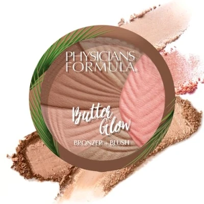 Abbildung von Physicians Formula Butter Glow Bronzer &amp; Blush, 2 in 1 Cremiger Puder mit Angereichert einer Aufhellenden Feuchtigkeitsspendenden Buttermischung, Healthy