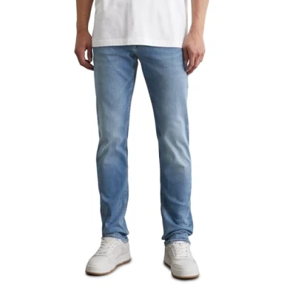 Abbildung von Marc O&#039;Polo Modell SJÖBO Shaped IN LÄSSIGER Crosshatch Struktur Jeans Slim Fit, Herren, Größe: 30x34, Authentic mid