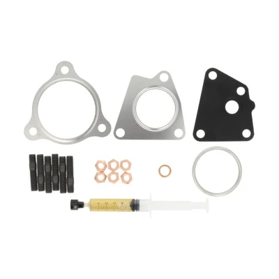 Abbildung von AJUSA JTC11493 Montagesatz, Lader with studs, syringe oil mit Dichtungen Montageanleitung AUDI: A6 C6 Allroad, A4 B6/B7 Cabrio, Avant
