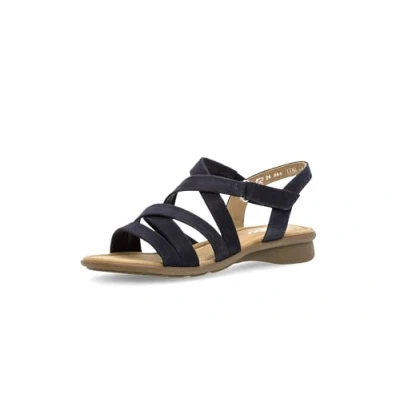 Abbildung von Gabor Damen Riemchensandalen, Frauen Sandalen,offene Schuhe,Strandschuhe,Sandaletten,Sommersandalen,bequem,flach,Sommerschuhe,Blue,36 EU / 3.5 UK
