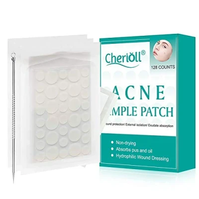 Abbildung von Pimple Patches, Unsichtbare Natürliche Hydrokolloid Pickel Patch, Akne Pflaster, Tag &amp; Nacht 2 In 1 Wasserdicht Patch 128Counts