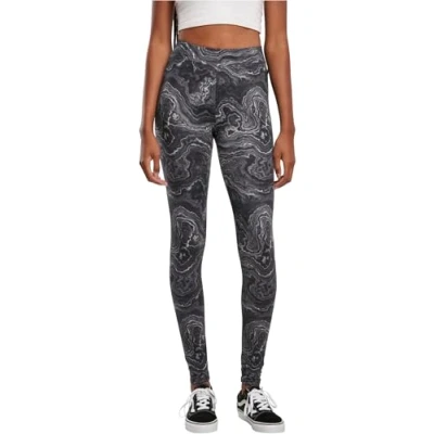 Abbildung von Urban Classics SOFT AOP Leggings Hosen, Damen, Größe: XXL, Blackoil