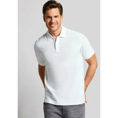 Abbildung von bugatti Modern FIT Poloshirt, Herren, Größe: Large, Weiß