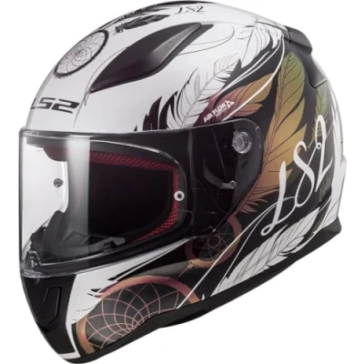 Abbildung von LS2, Integraler Motorradhelm Rapid Boho White Black Pink, M