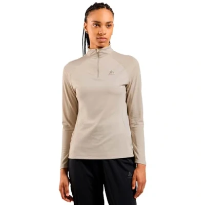 Abbildung von Odlo Laufshirt Damen Langarm Essential Ceramiwarm I Sport Shirt Oberteil Midlayer Fitness